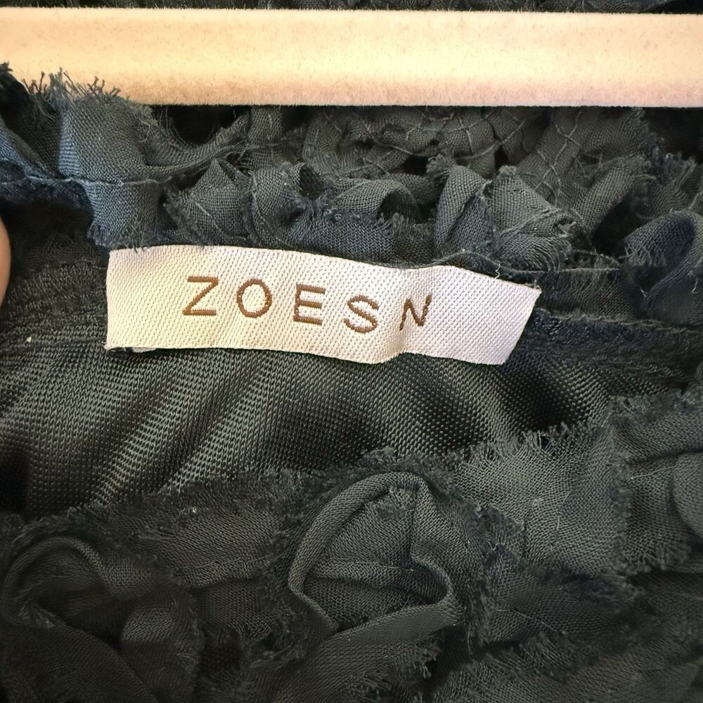 Black Rosette Fairy Grunge Coquette Babydoll Layered Mini Dress Whimsigoth - Picture 8 of 9